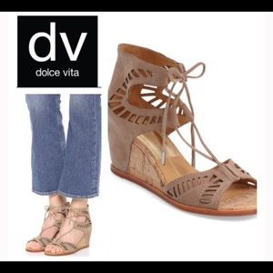 Dolce Vita Linsey Lace-Up Wedge Heel Sandal